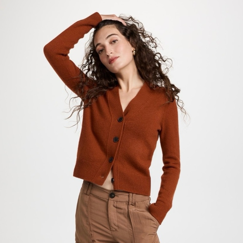 Vince Women's Shrunken Button Cashmere Cardigan